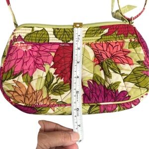Vera Bradley Pink and Green Floral Crossbody Bag